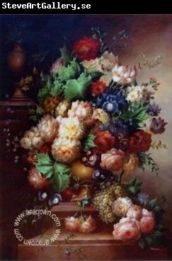 unknow artist Floral, beautiful classical still life of flowers.062